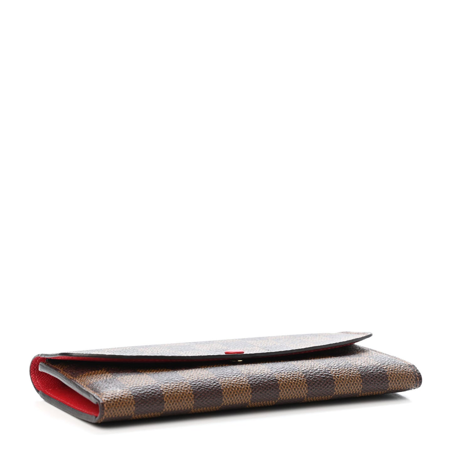 Damier Ebene Emilie Wallet Red