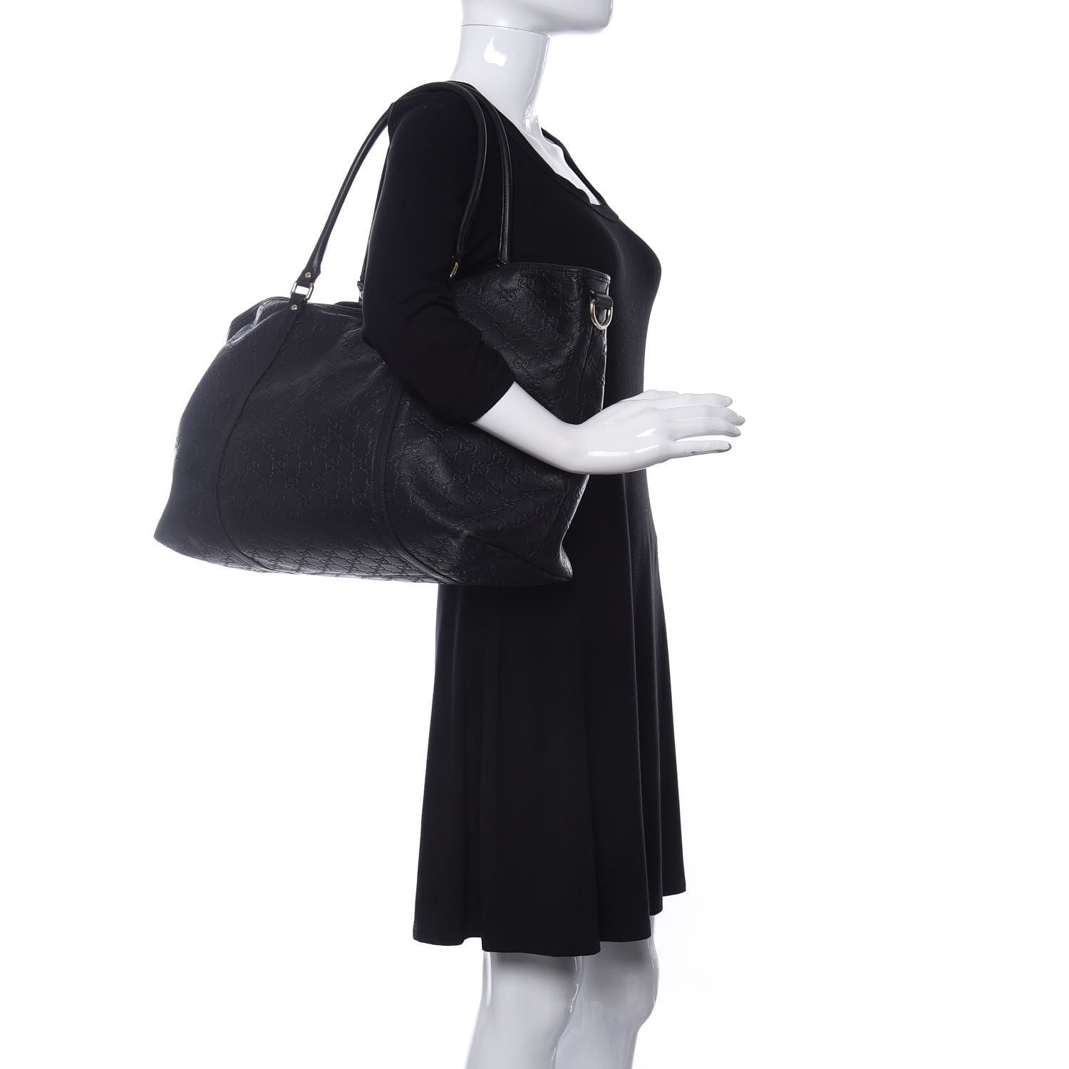 Gucci Guccissima Large Joy Tote Black 2 of 10