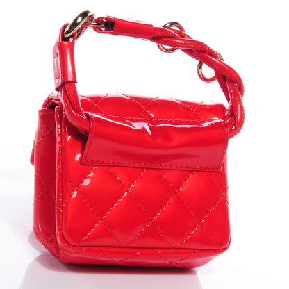 Chanel Patent Leather 2.55 Ankle Wrist Bag Red 3 of 8