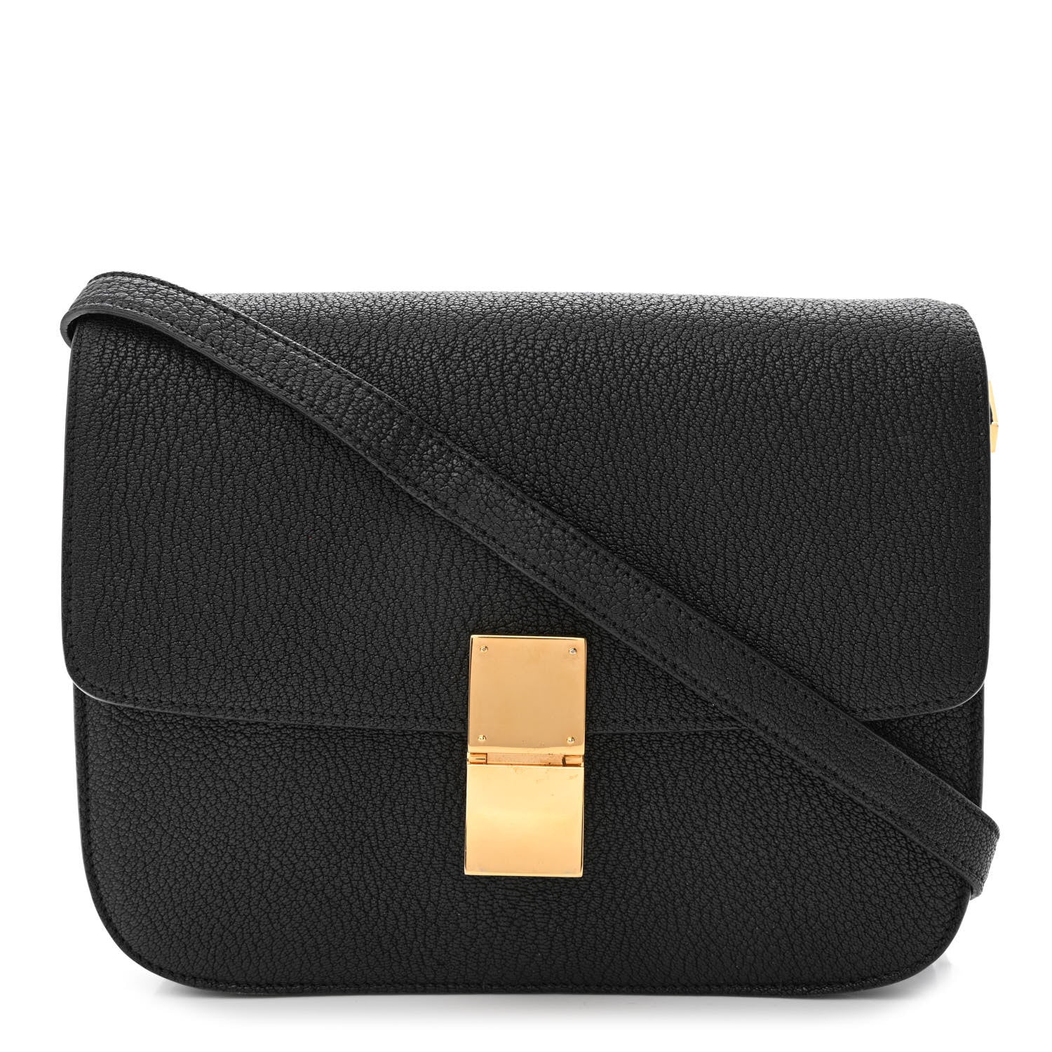 Celine Goatskin Medium Classic Box Flap Bag Black 1 of 13