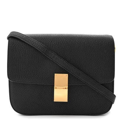 Celine Goatskin Medium Classic Box Flap Bag Black 1 of 13