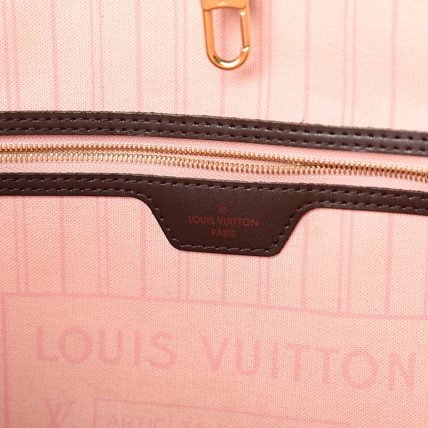 Louis Vuitton Damier Ebene Neo Neverfull MM Rose Ballerine 8 of 15