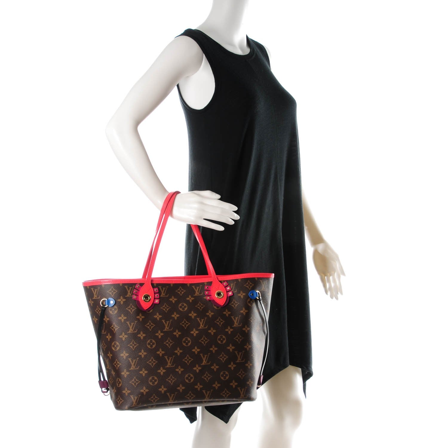 Louis Vuitton Monogram Totem Neo Neverfull MM Flamingo 2 of 8