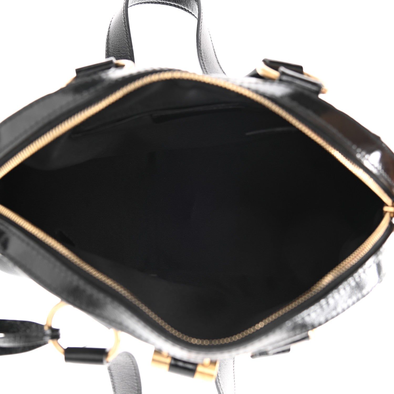 Saint Laurent Textured Patent Calfskin Medium Muse Black 10 of 20