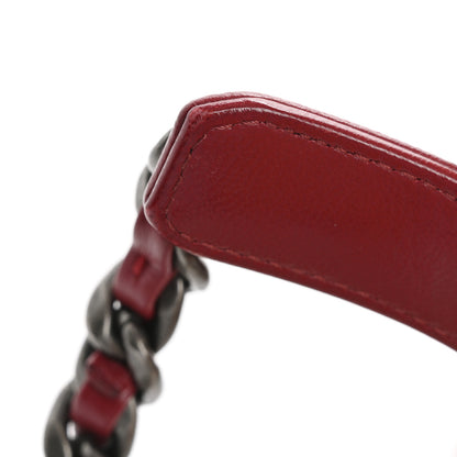 Chanel Goatskin Quilted Medium Chanel 19 Flap Red 14 of 15