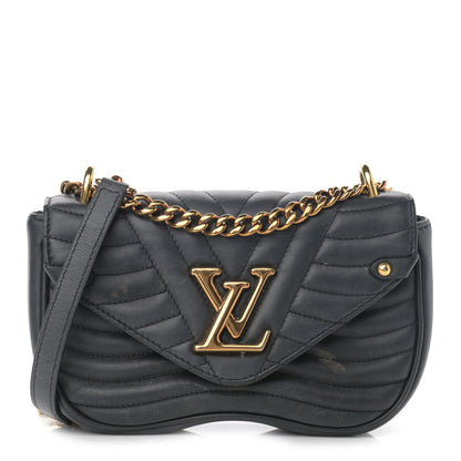 Louis Vuitton Calfskin New Wave Chain MM Black 1 of 13