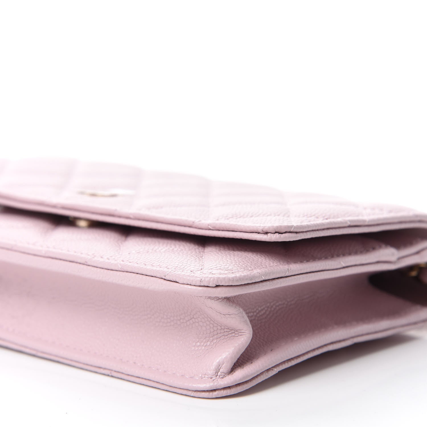 Chanel Caviar Quilted Wallet On Chain WOC Light Pink 7 of 12