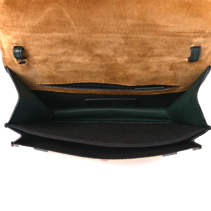 Burberry Derby Calfskin House Check Small Macken Crossbody Bag Dark Bottle Green 5 of 16