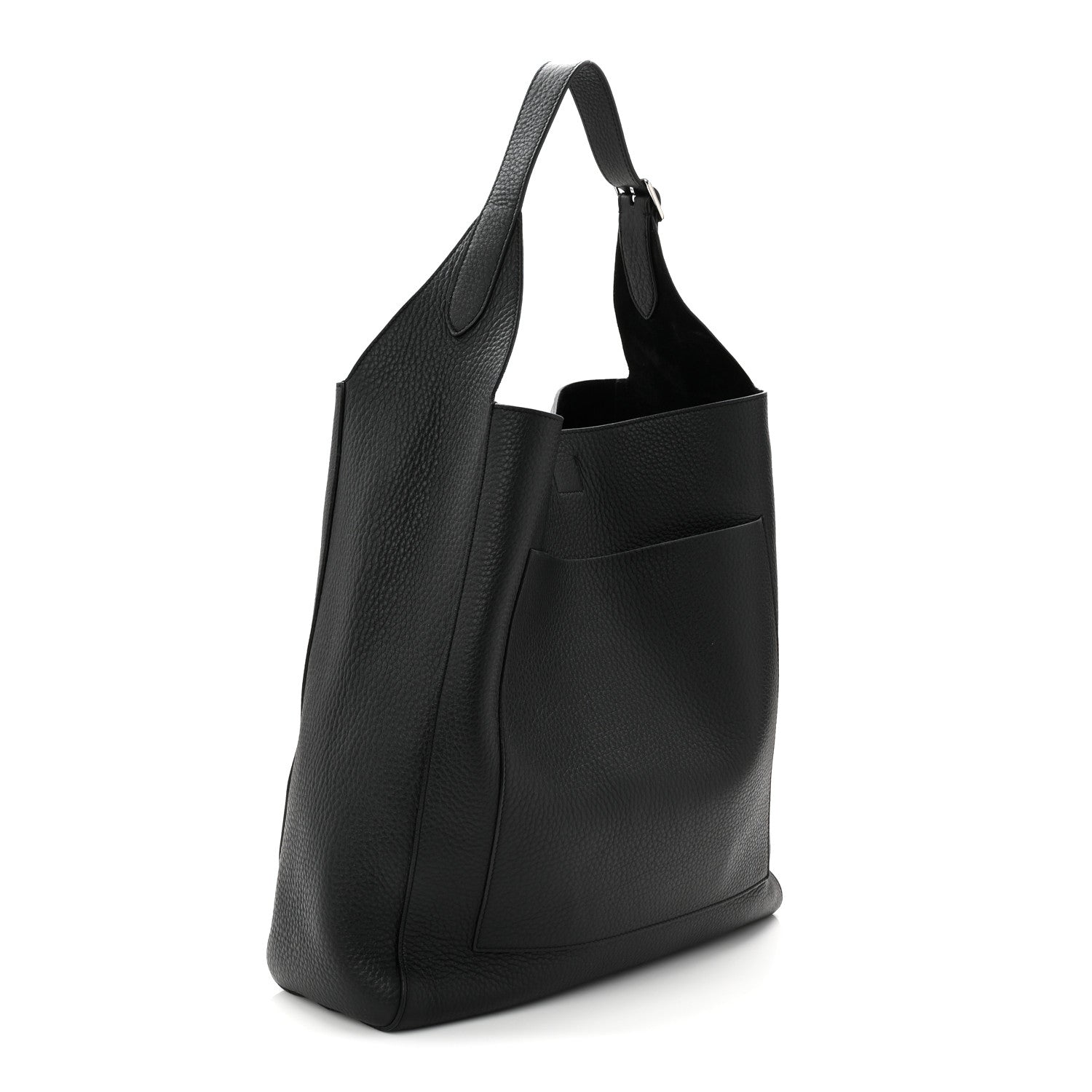 The Row Grained Calfskin Blake Hobo Black 4 of 10