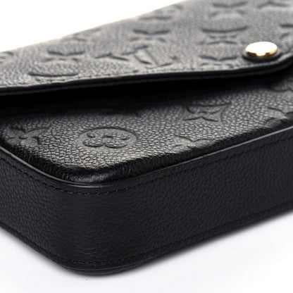 Louis Vuitton Empreinte Pochette Felicie Chain Wallet Black 11 of 17