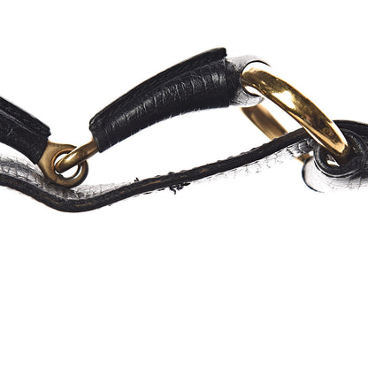 Gucci Calfskin Medium Horsebit Chain Hobo Black 13 of 16