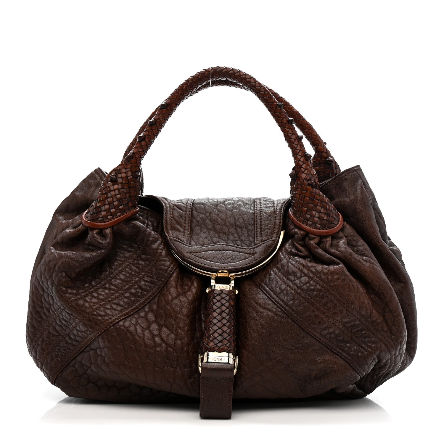 Fendi Nappa Nuvolata Spy Cognac 1 of 12