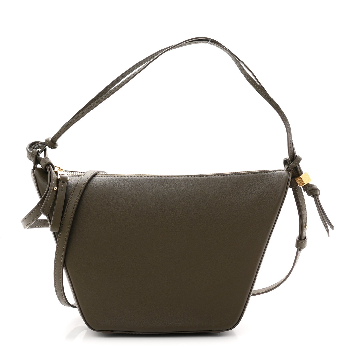 Calfskin Mini Hammock Hobo Vintage Khaki