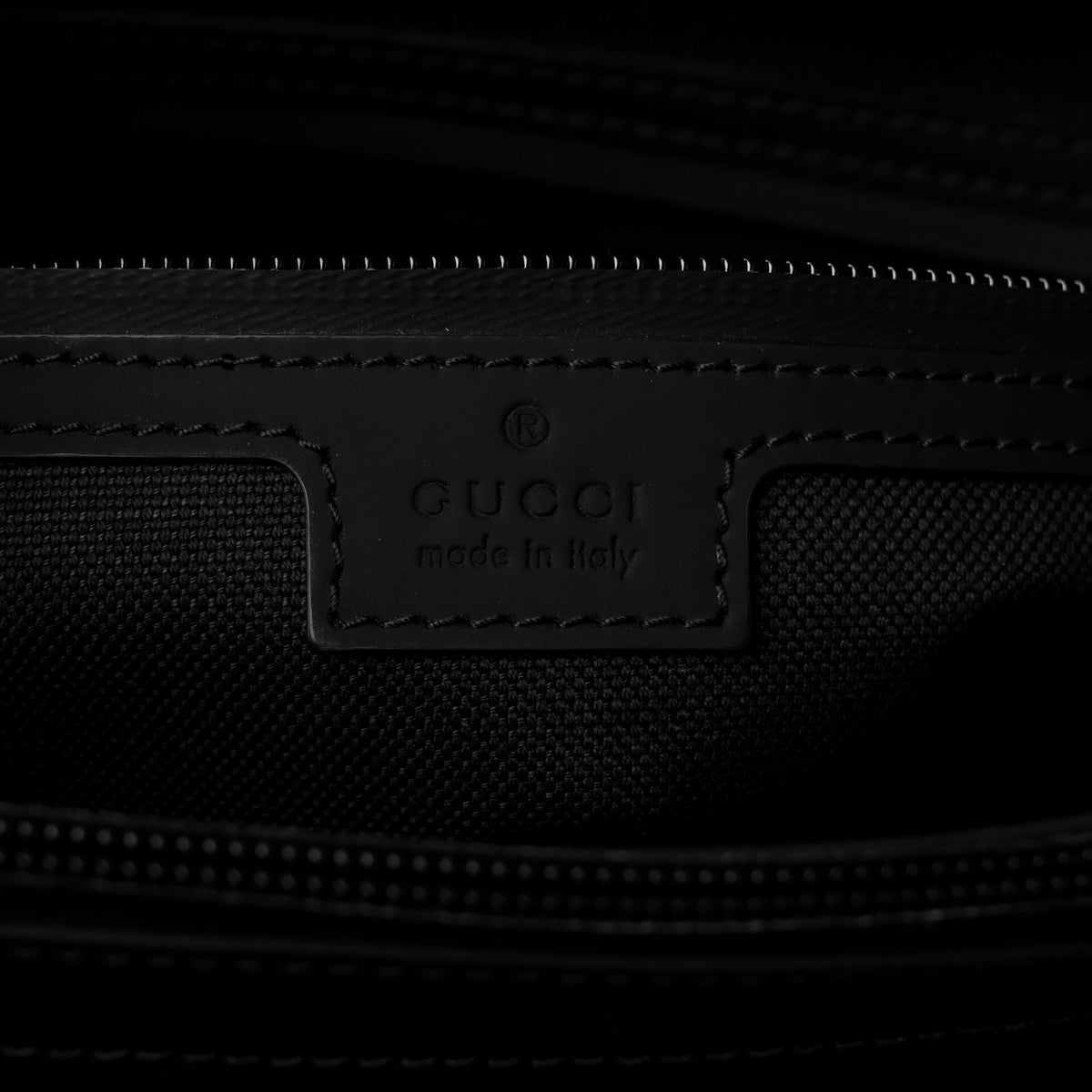 Calfskin Rubber Effect Tall Convertible Tote Black