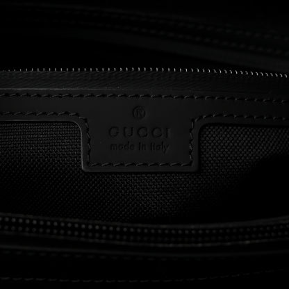 Gucci Calfskin Rubber Effect Tall Convertible Tote Black 6 of 10
