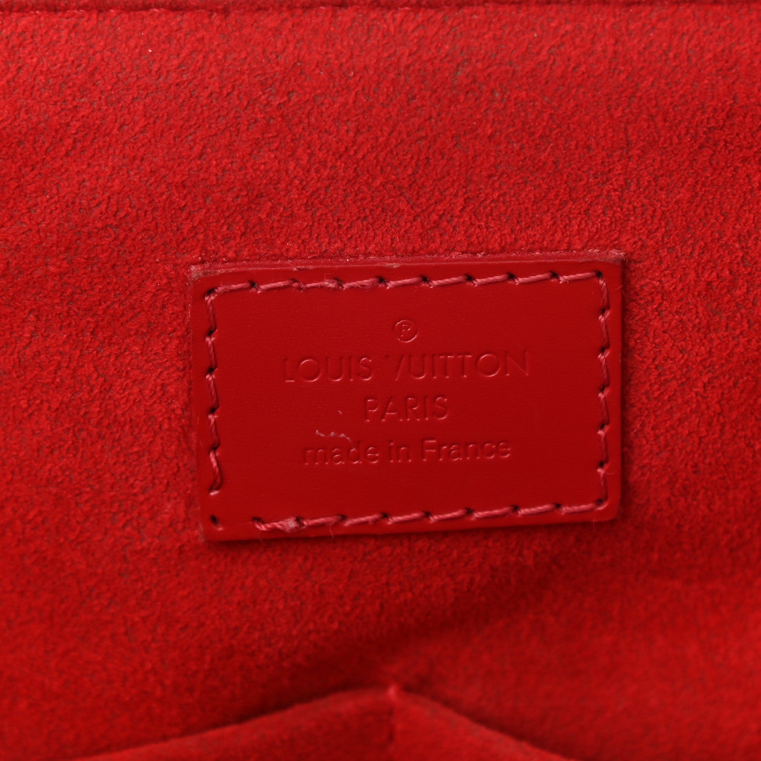 Louis Vuitton Damier Ebene Caissa Tote MM Cherry 7 of 11