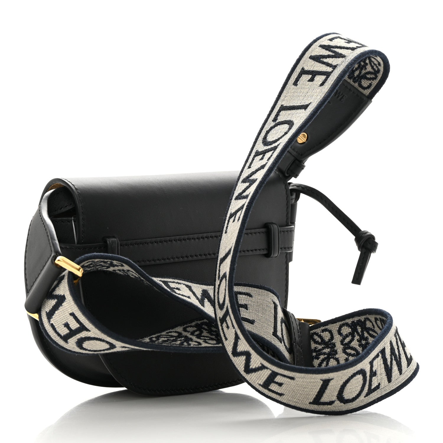 Loewe Calfskin Jacquard Mini Gate Dual Bag Black 3 of 10