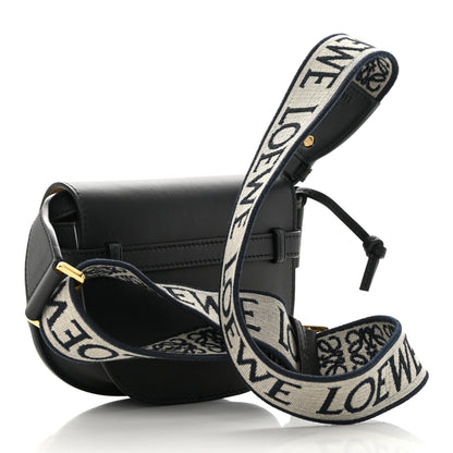 Loewe Calfskin Jacquard Mini Gate Dual Bag Black 3 of 10