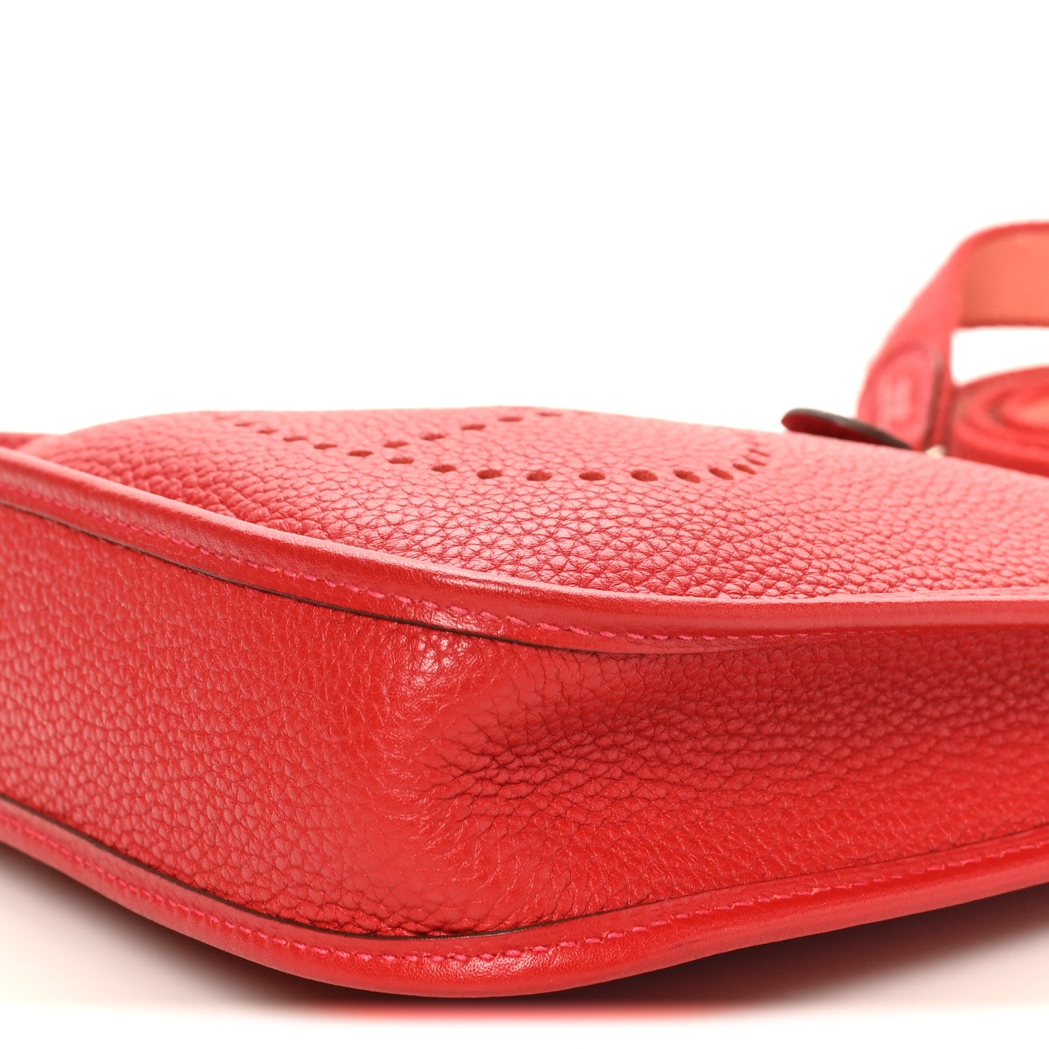 Hermes Taurillon Clemence Amazone Evelyne TPM Rouge Casaque