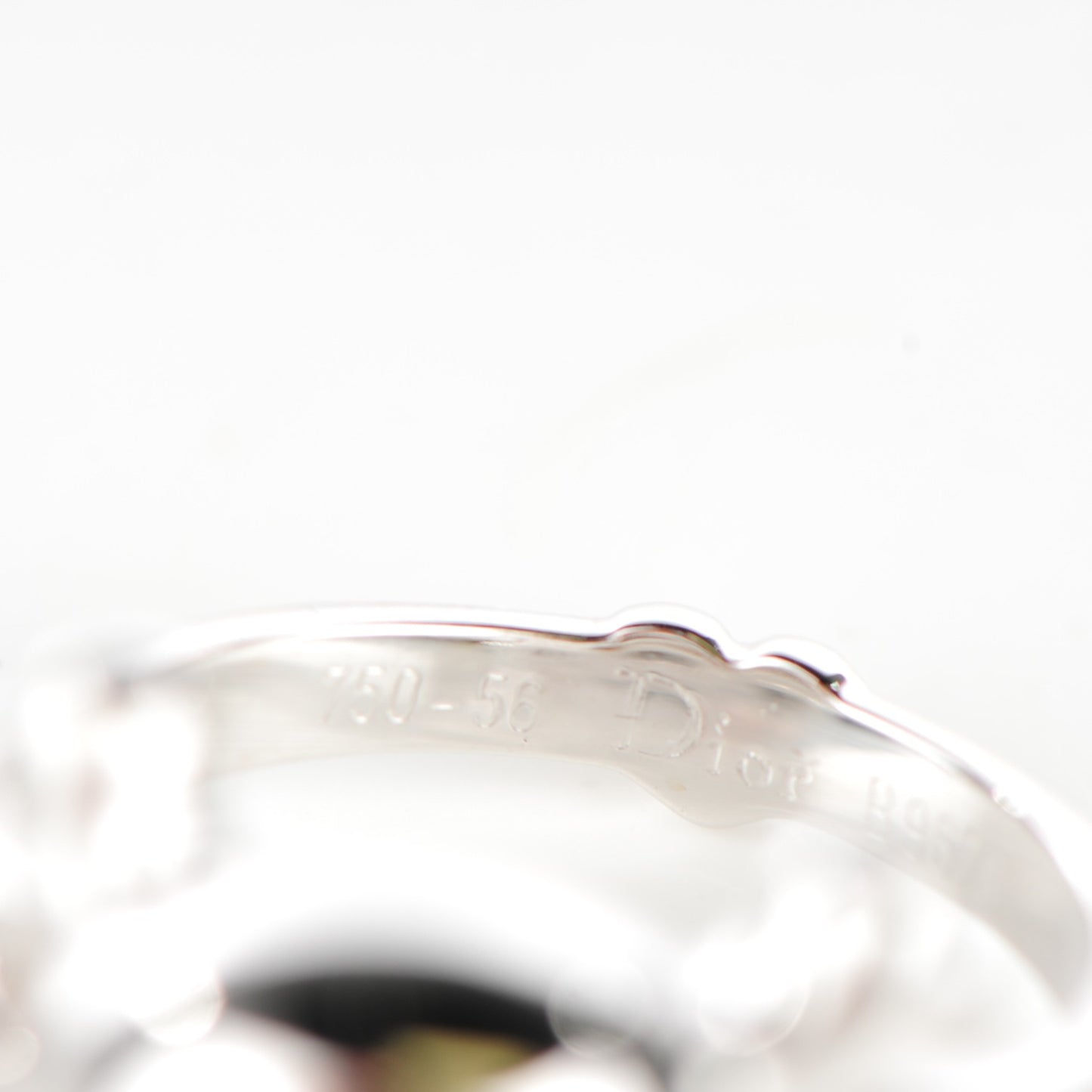 18K White Gold Diamond Tete de Mort Ring 7.75