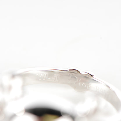 Christian Dior 18K White Gold Diamond Tete de Mort Ring 7.75 5 of 6