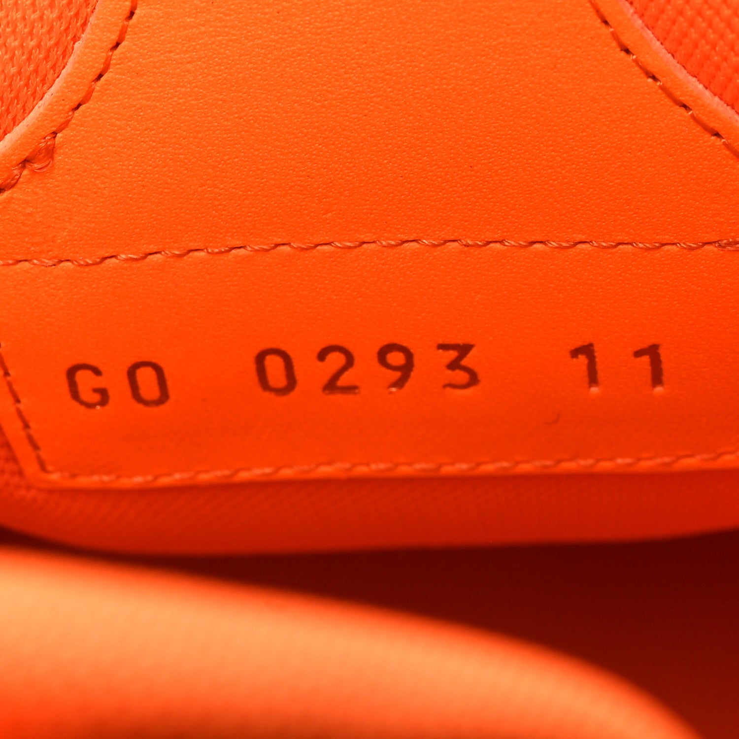 Louis Vuitton Mens LV Calfskin Mesh Skate Sneaker 11 Orange 7 of 8