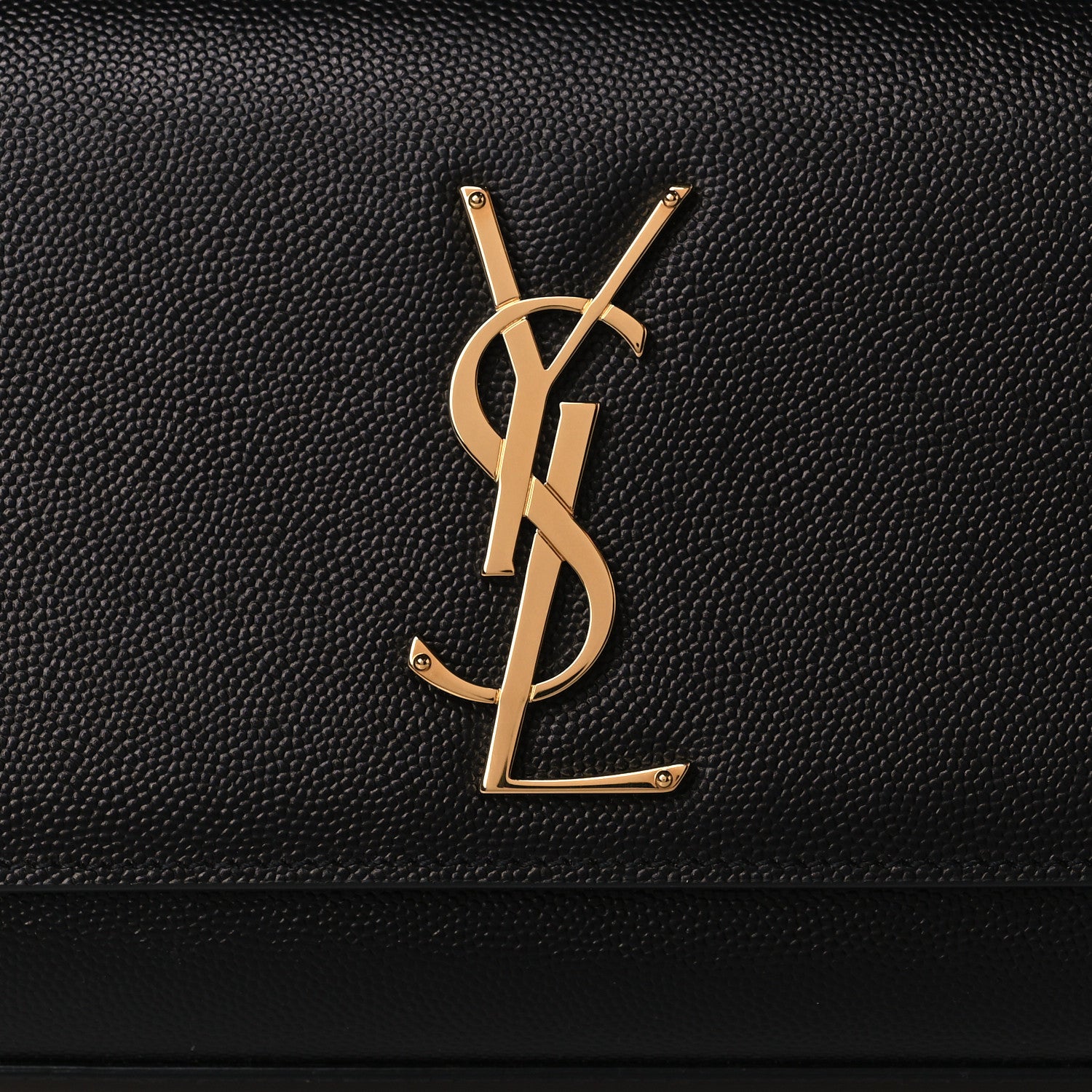 Saint Laurent Grain De Poudre Monogram Cassandre Clutch Black 8 of 8
