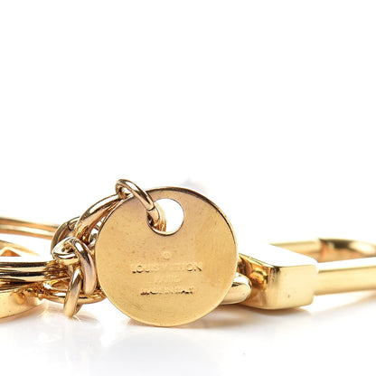 Louis Vuitton LV Circle Bag Charm Key Holder Gold 3 of 4
