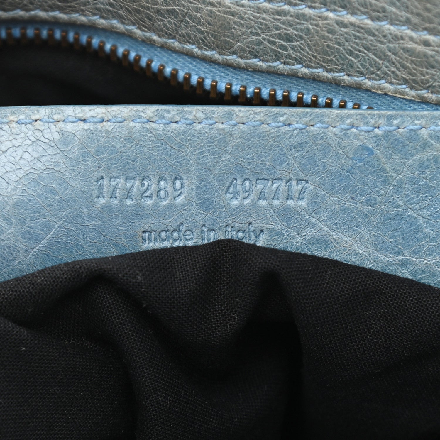 Balenciaga Chevre Classic Hardware Flat Messenger Sky Blue 7 of 12