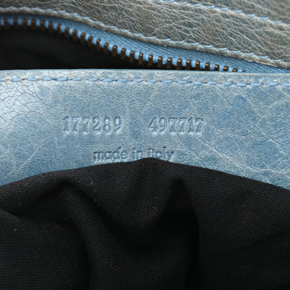 Balenciaga Chevre Classic Hardware Flat Messenger Sky Blue 7 of 12