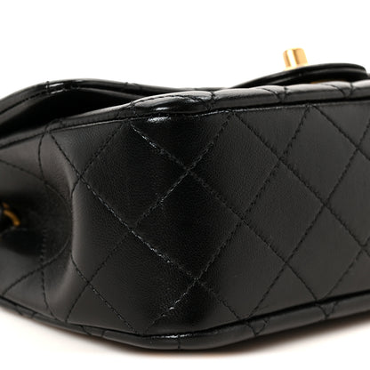 Chanel Lambskin Quilted Mini Rectangular Pearl Crush Flap Black 10 of 12