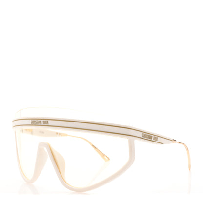Christian Dior Acetate Mask DiorClub M2U Sunglasses Translucent Ivory 2 of 14