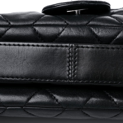Chanel Lambskin Quilted Jumbo 3 Flap Black 18 of 21