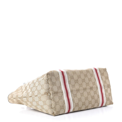 Gucci Monogram Medium Jolicoeur Tote White 4 of 10