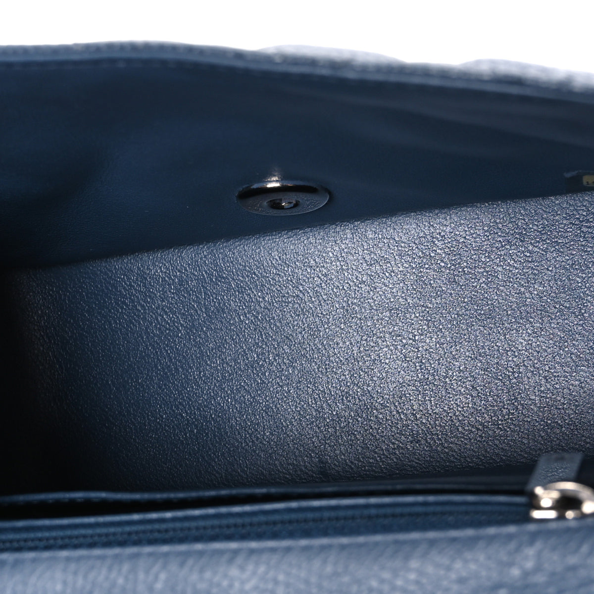 Caviar Quilted Mini Square Flap Navy