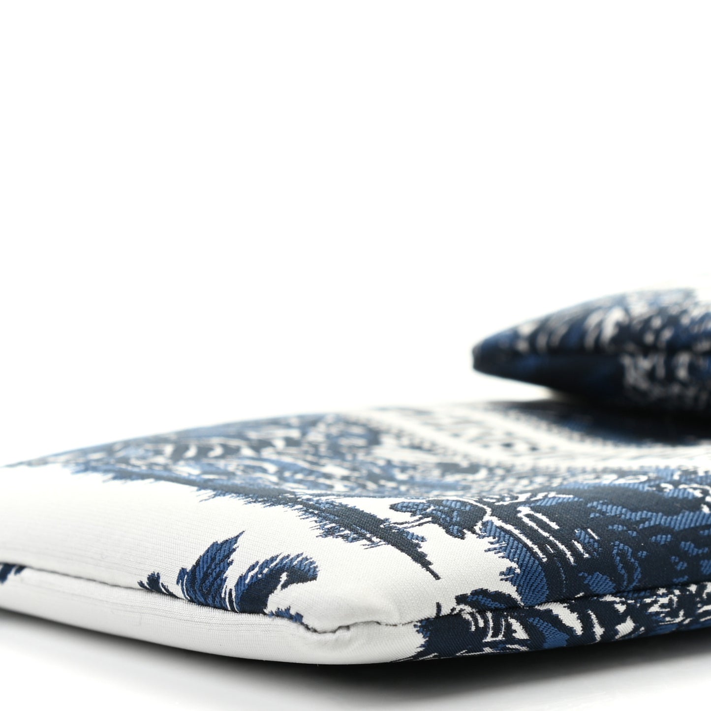 Technical Fabric Embroidered Palm Tree Toile De Jouy DiorTravel Multifunction Pouch Blue