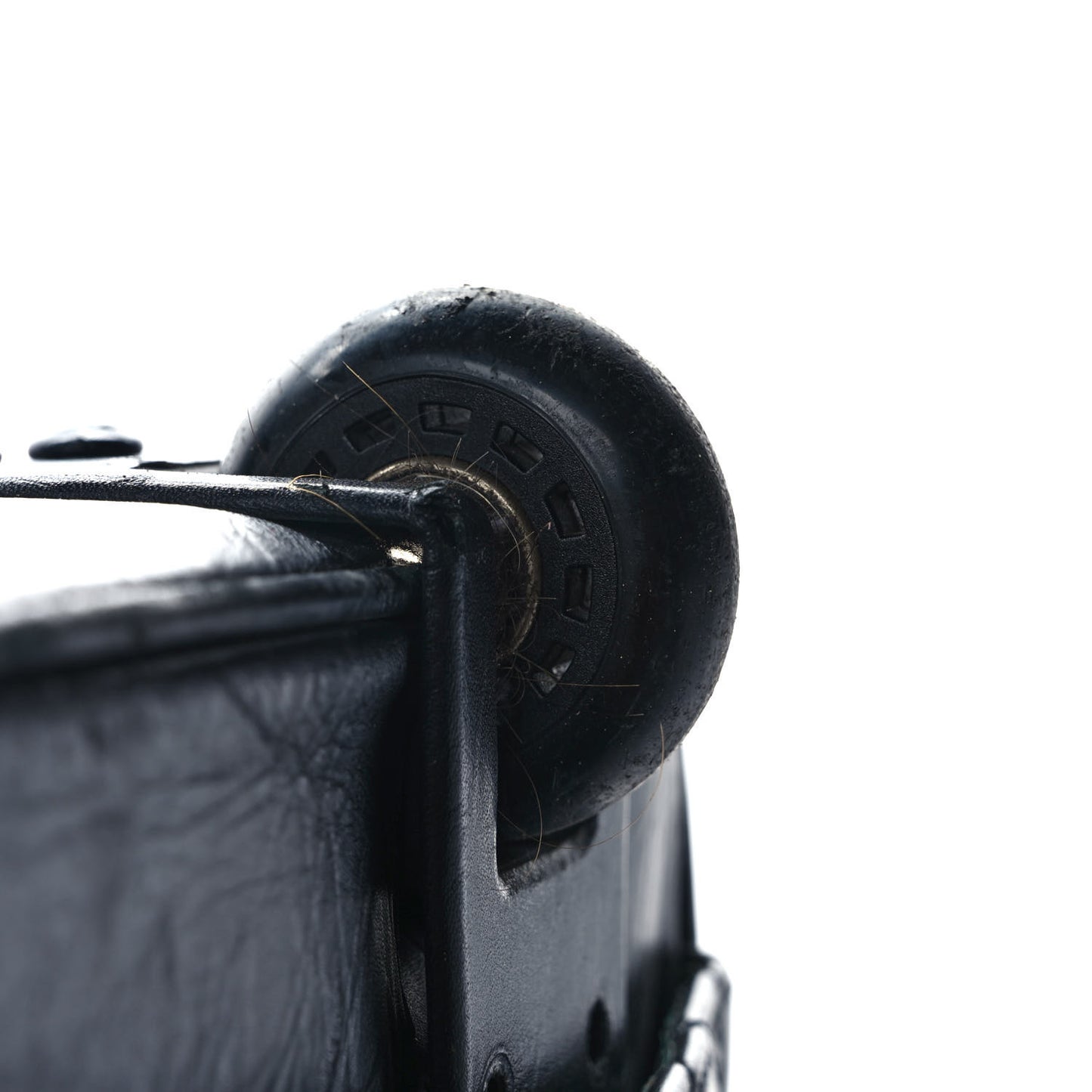 Aged Calfskin Quilted Case Trolley Black