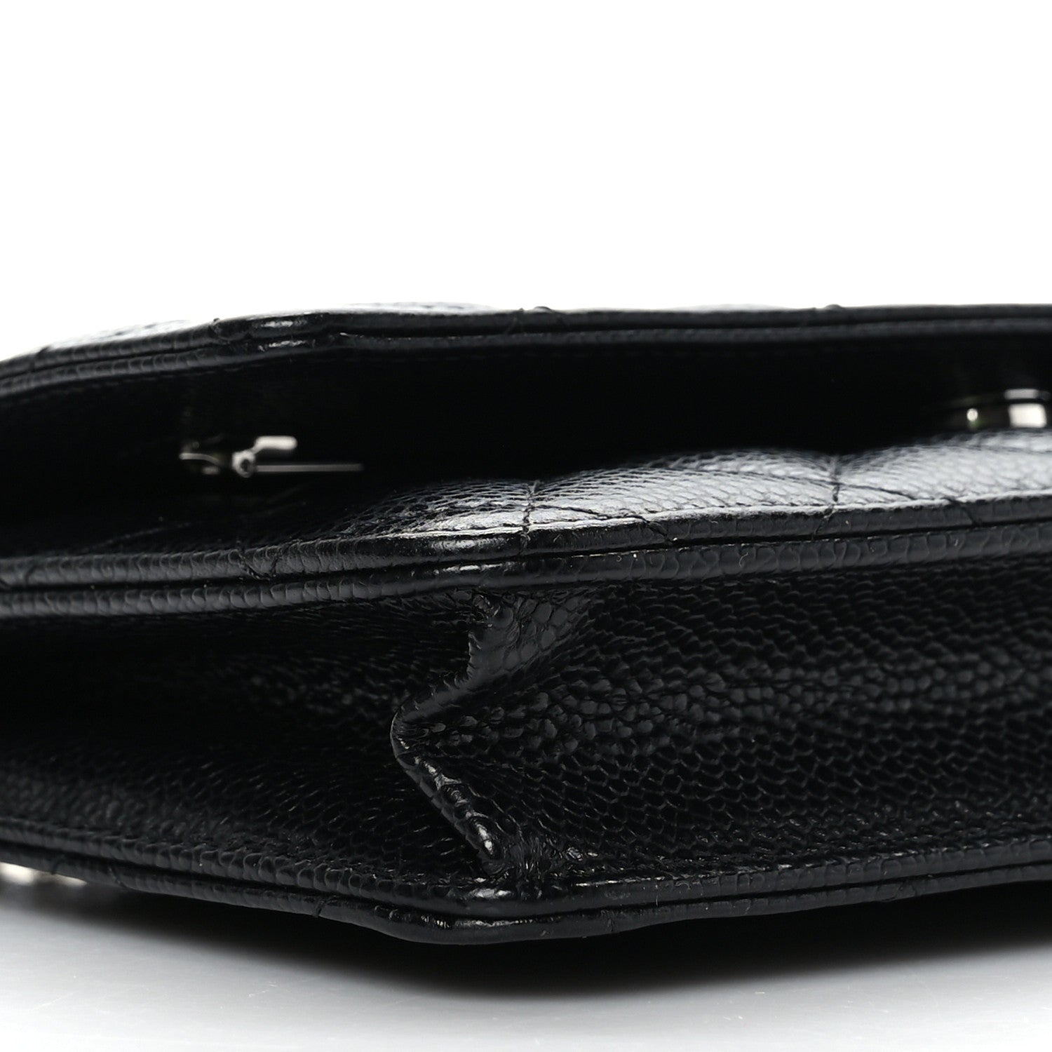 Chanel Caviar Quilted Wallet on Chain WOC Black 9 of 10