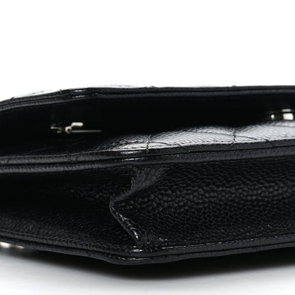 Chanel Caviar Quilted Wallet on Chain WOC Black 9 of 10