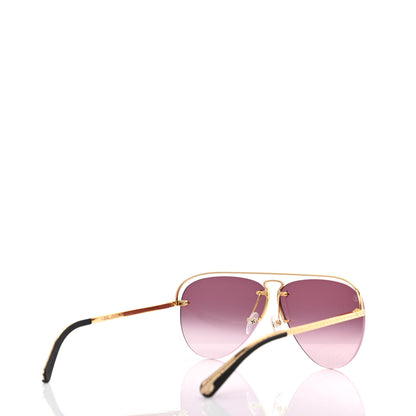 Louis Vuitton Monogram Grease Gradient Sunglasses Z1044W Aubergine 4 of 7