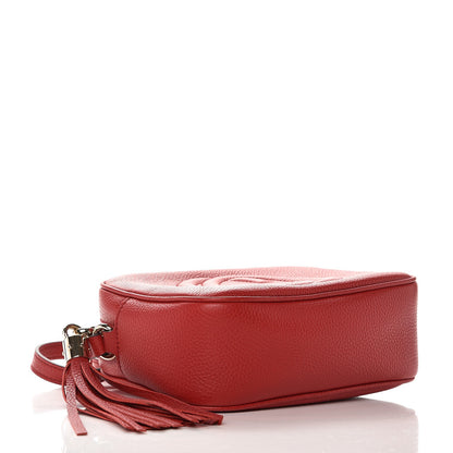 Gucci Pebbled Calfskin Small Soho Disco Bag Tabasco Red 4 of 8