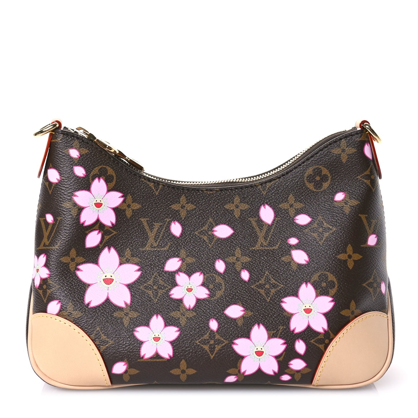LV X TM Monogram Cherry Blossom Boulogne Sakura Brown