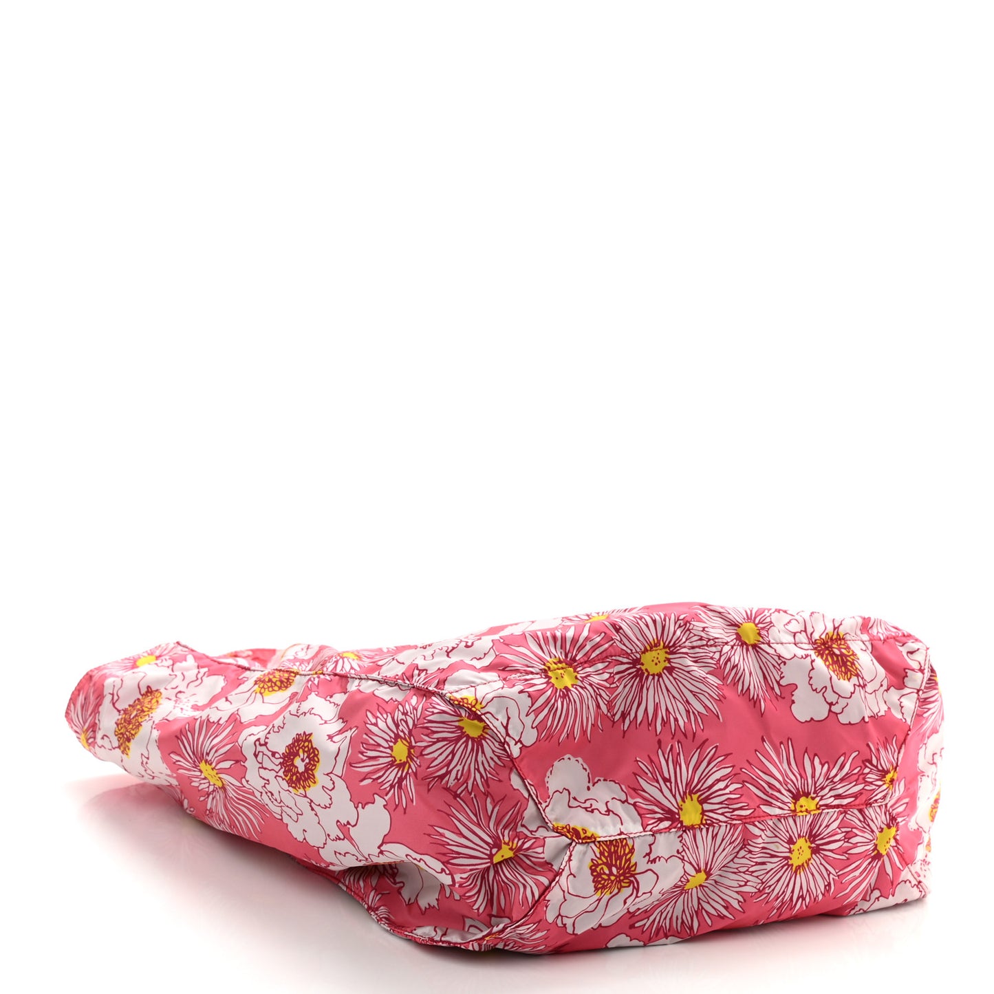 Tessuto Nylon Floral Print BYOBag Shopping Tote Fuxia