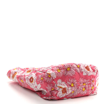 Prada Tessuto Nylon Floral Print BYOBag Shopping Tote Fuxia 6 of 13