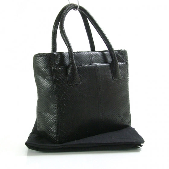 Chanel Python Cerf Shopper Black 3 of 11
