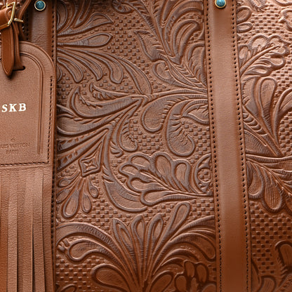 Louis Vuitton Supple Calfskin Embossed Virginia Cowboy Bandouliere 50 Brown 7 of 9