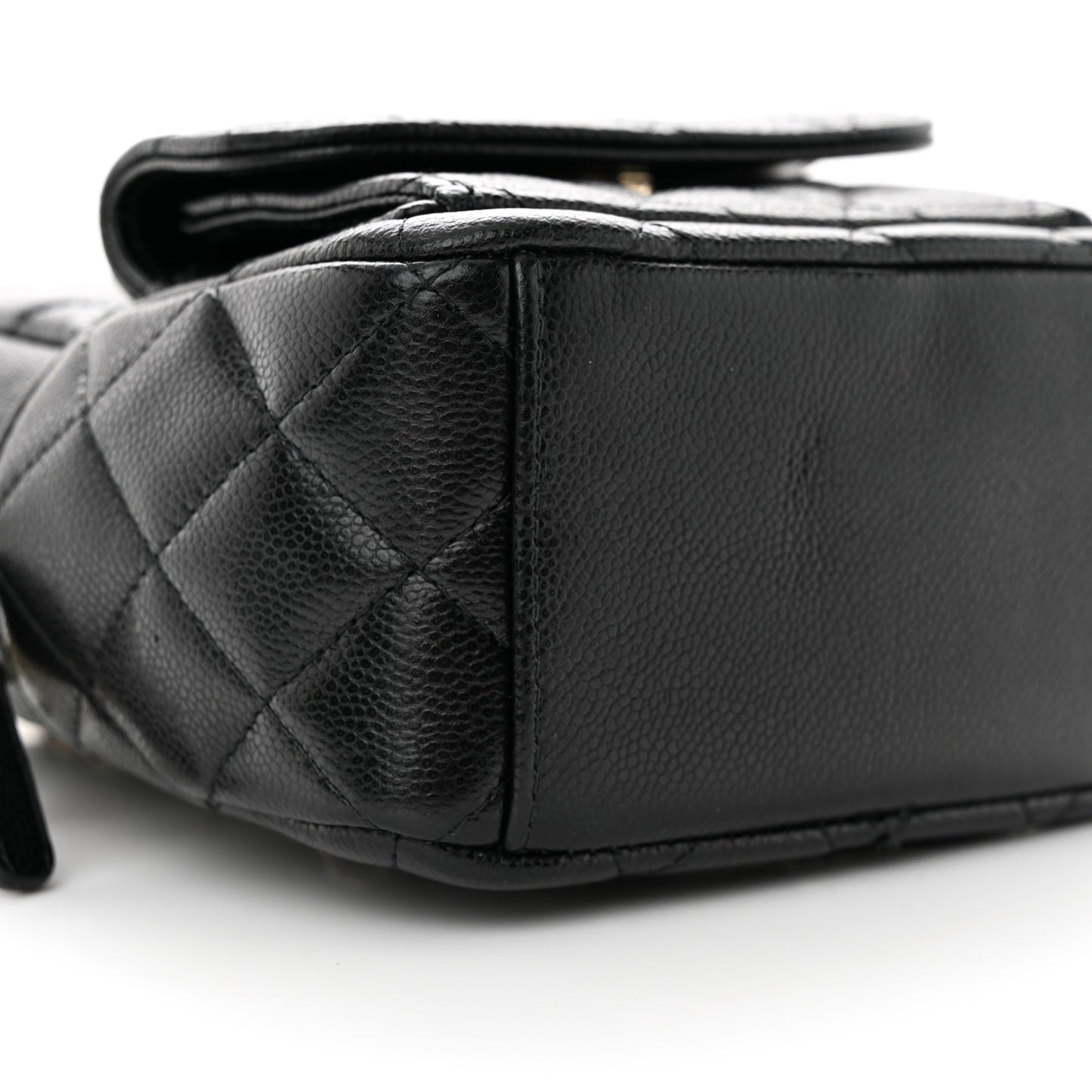 Caviar Quilted CC Mini Classic Backpack Black