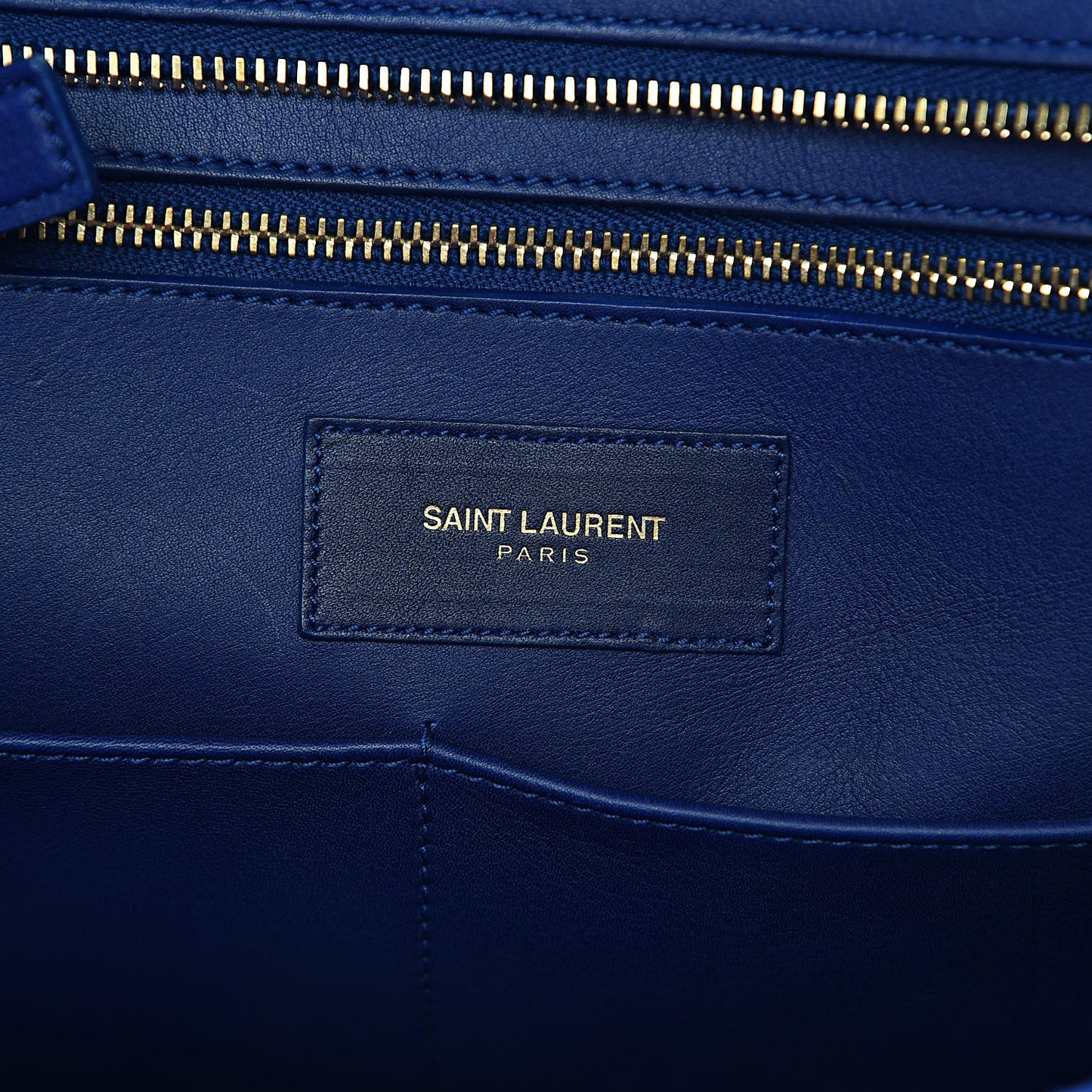 Calfskin Medium Classic Y Cabas Navy