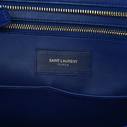 Saint Laurent Calfskin Medium Classic Y Cabas Navy 6 of 16