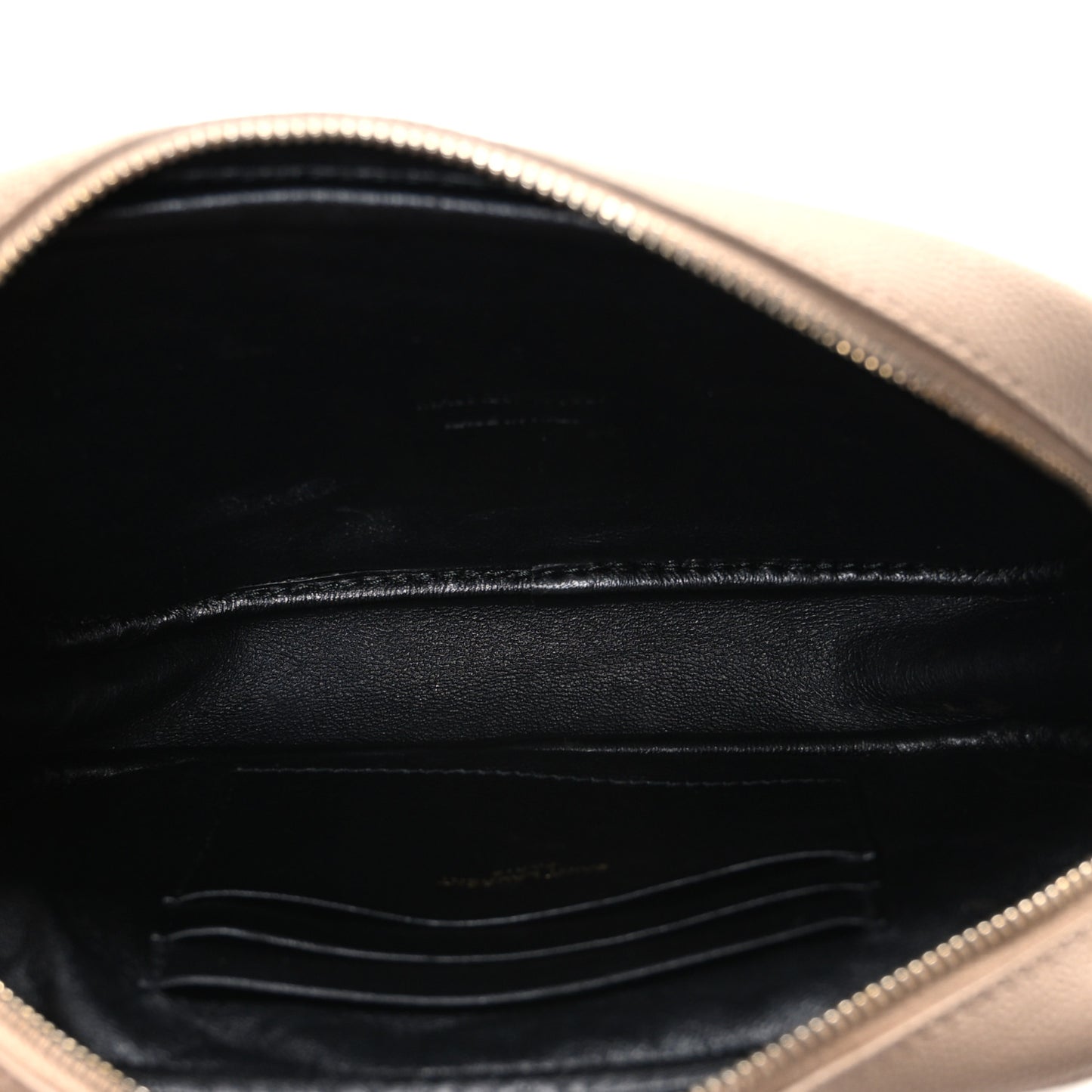 Grain De Poudre Matelasse Monogram Mini Lou Camera Bag Dark Beige